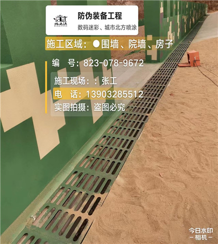 秦皇岛 例如在抖音上有“迷彩墙，外围墙面挡 - 星空数码迷彩漆施工队